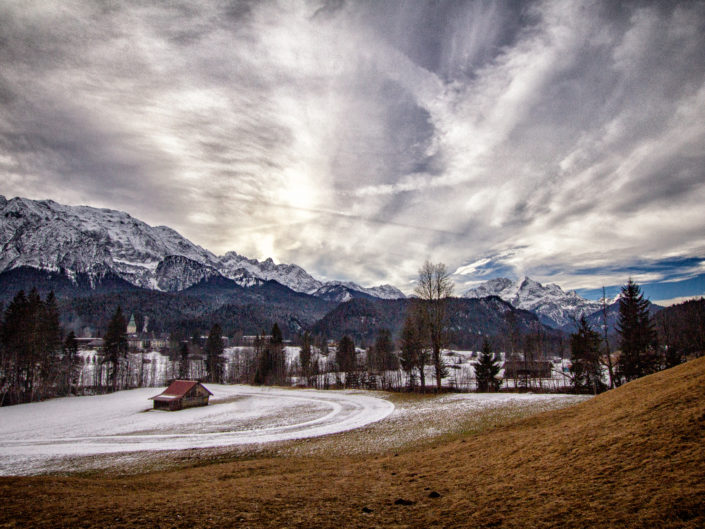 Winterwanderung von Klais nach Mittenwald über Ferchensee